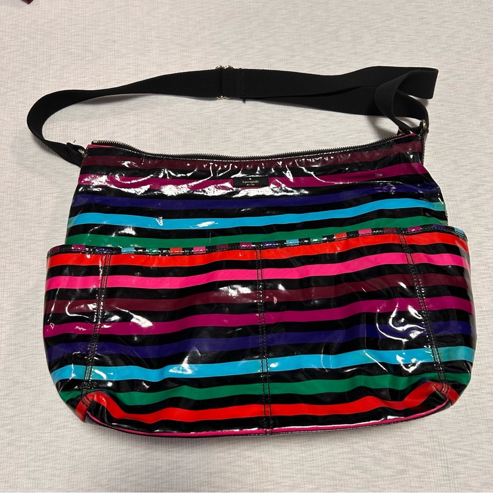 Kate Spade Diaper Bag With Changing Pad Colorful Pockets Shoulder Strap Large